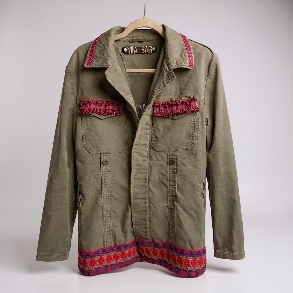 Vintage Mia Bag Rare J’Adore Green Vintage Jacket - Size 6 (10UK)